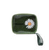 1PC Daisy Cosmetic Bag for Women Portable Travel Toiletry Bag -green